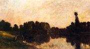 Charles-Francois Daubigny Daybreak, Oise Ile de Vaux china oil painting artist